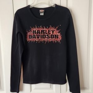 Womens black HARLEY shirt